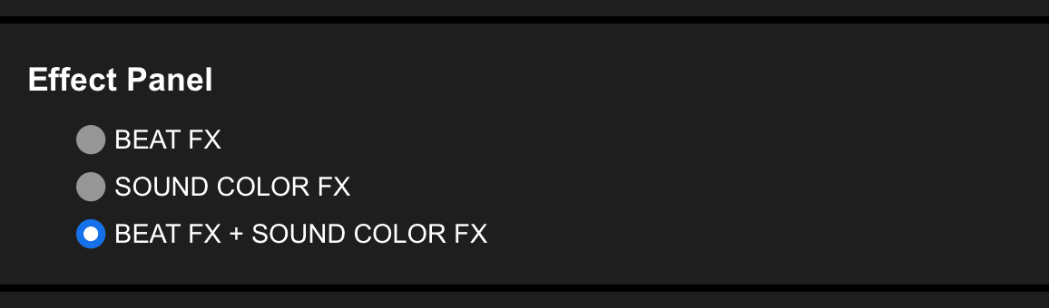 Rekordbox Effects Panel