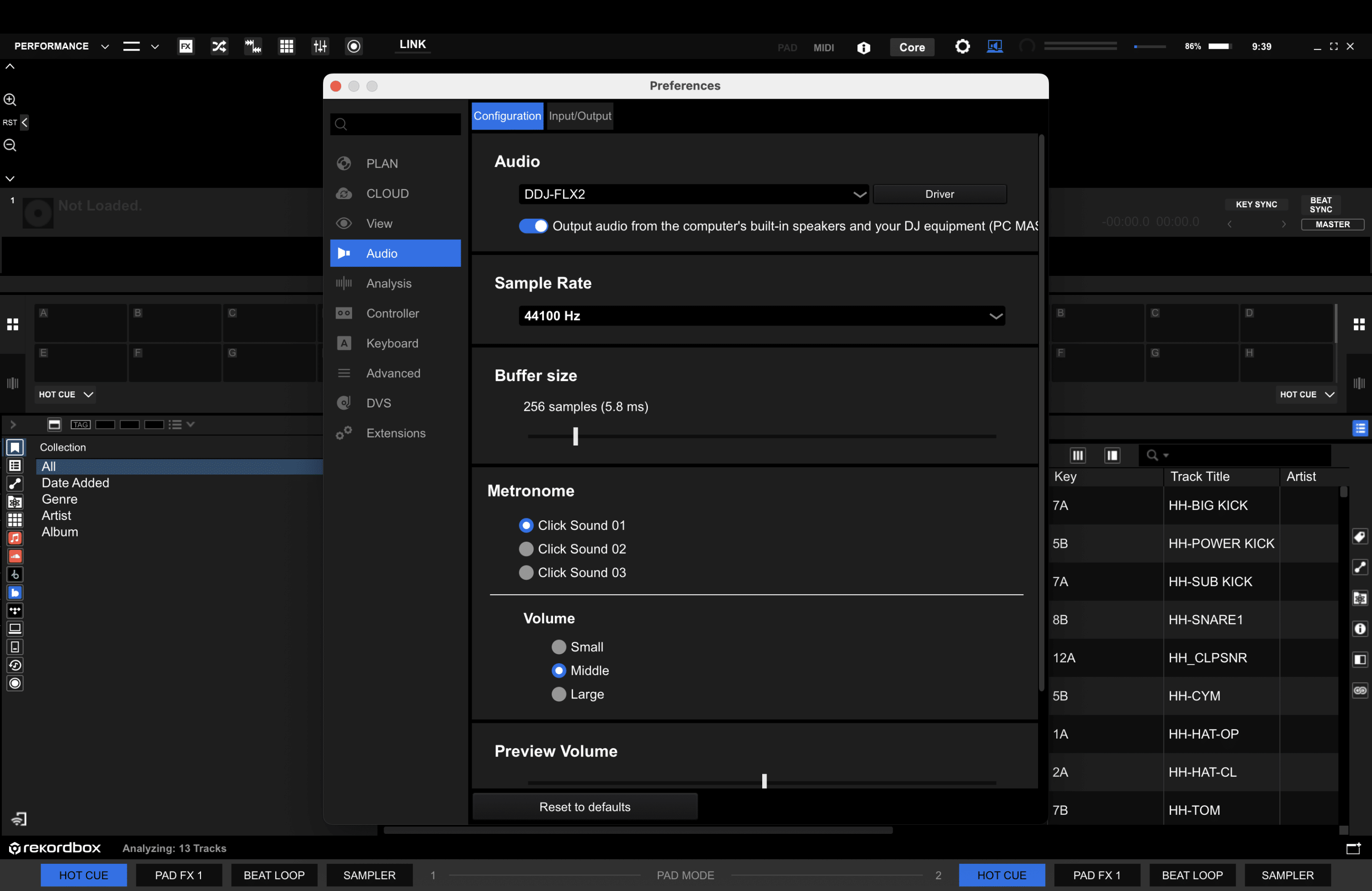 Rekordbox FLX2 Setup