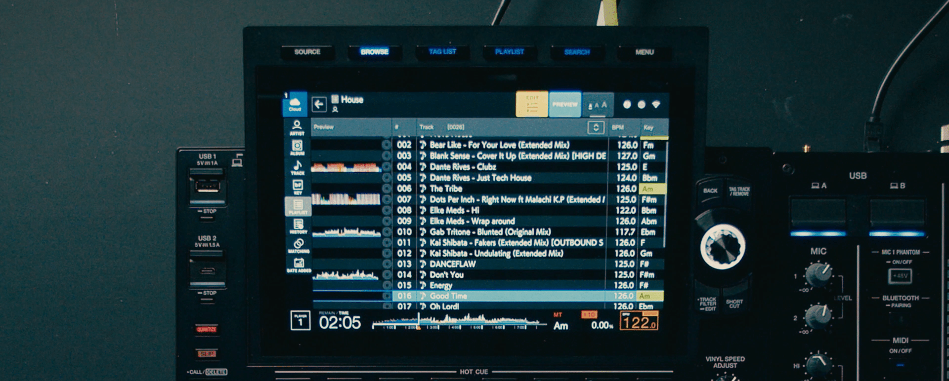 CDJ3000X Playlist Editing